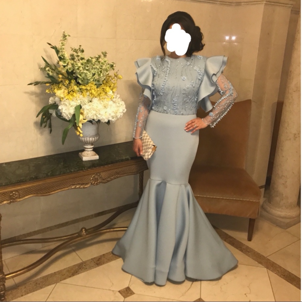 Worn once custom made gown